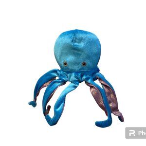 DREAM Plush Octopus Hand Puppet 5 Finger Shimmery Tentacles